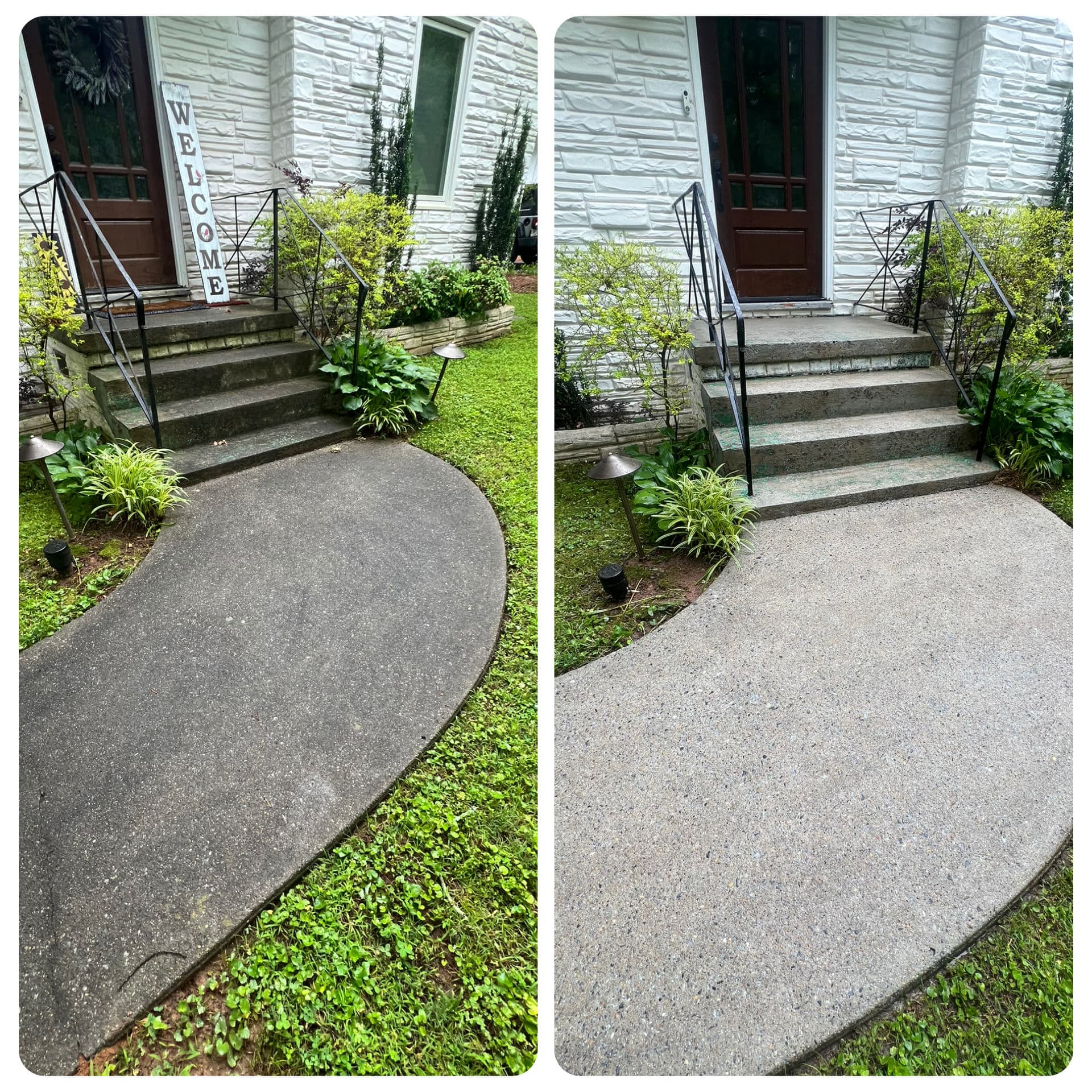 Sidewalk Cleaning for a Brighter Home Entrance image