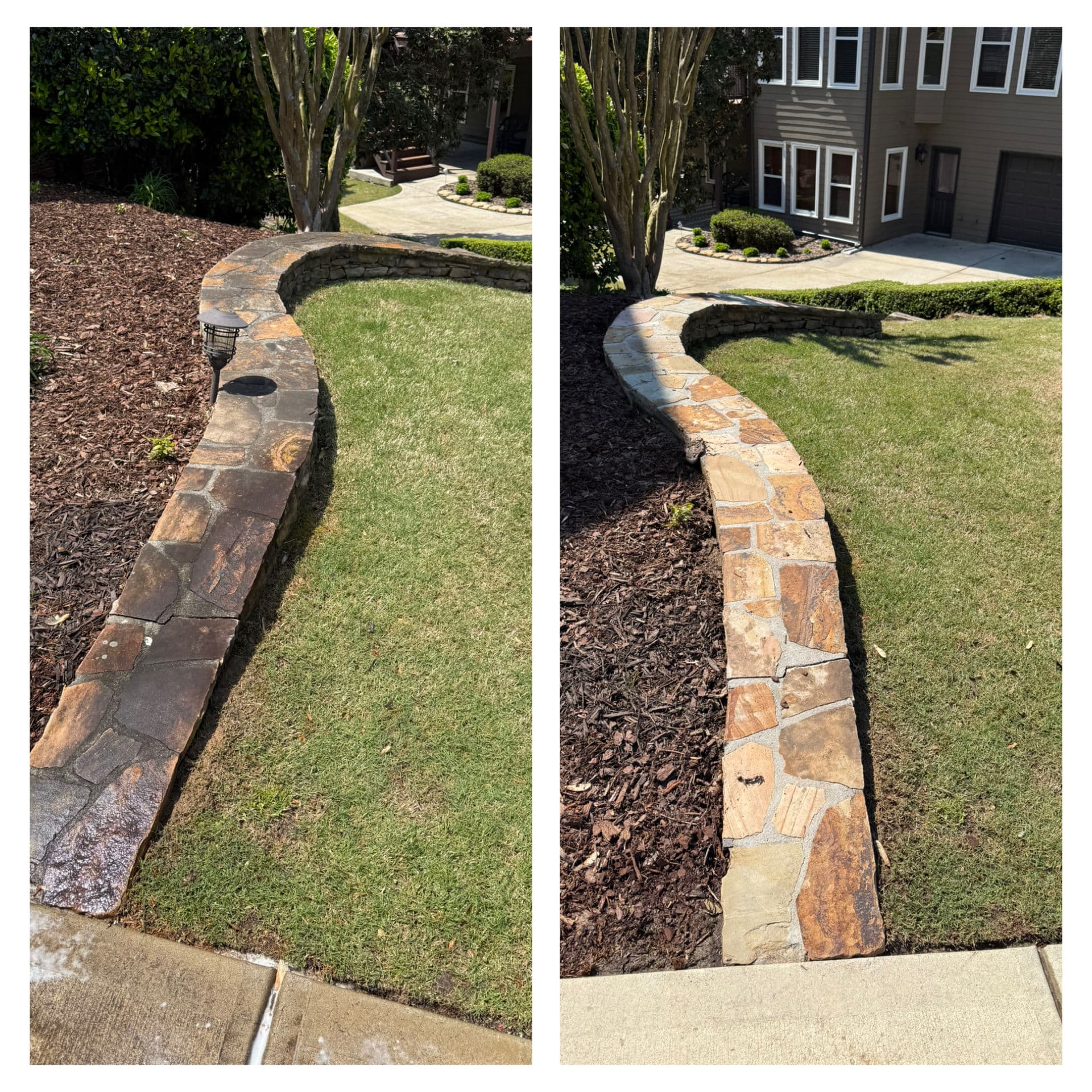 Incredible Stone Wall Cleaning - Refresh Your Outdoor Space image